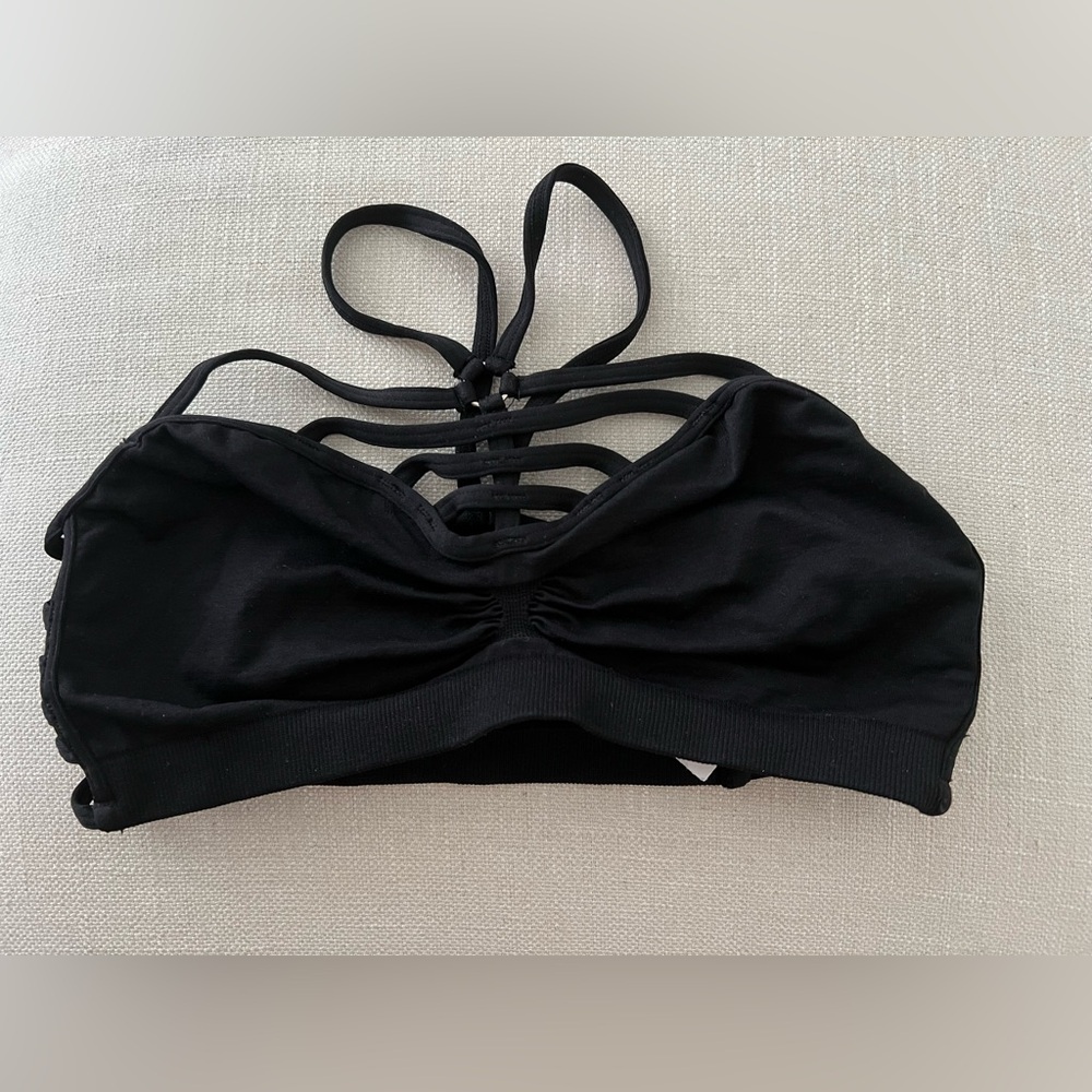 LF black cage bralette NWT festival boho